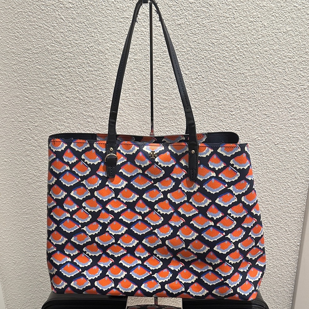 Tory Burch Kerrington square Fiori print tote bag